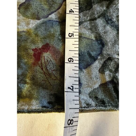 Morgan & Oates Women’s Velvet Scarf Abstract Floral Soft/Earthy/artistic/velvety - Picture 4 of 7